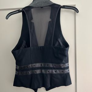 Black mesh vest